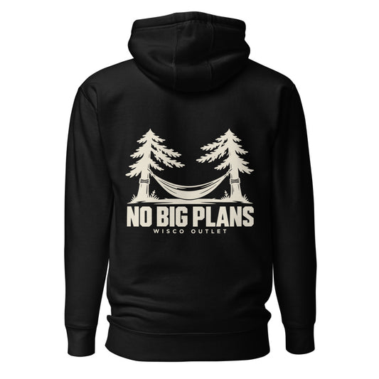 No Big Plans — Hoodie — Black — back