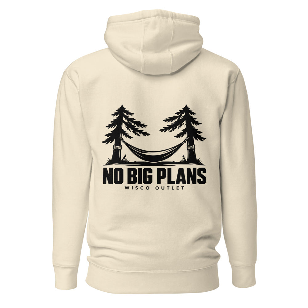 No Big Plans — Hoodie — Bone — back