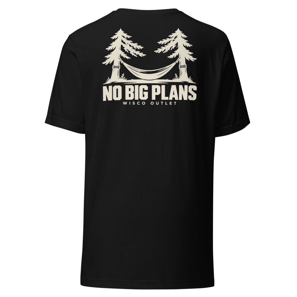 No Big Plans — T-Shirt — Black — back