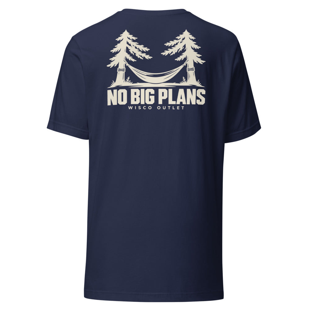 No Big Plans — T-Shirt — Navy — back