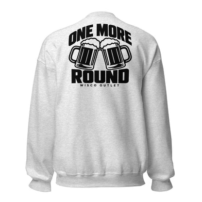 One More Round — Crewneck Sweatshirt — Ash — back