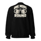 One More Round — Crewneck Sweatshirt — Black — back