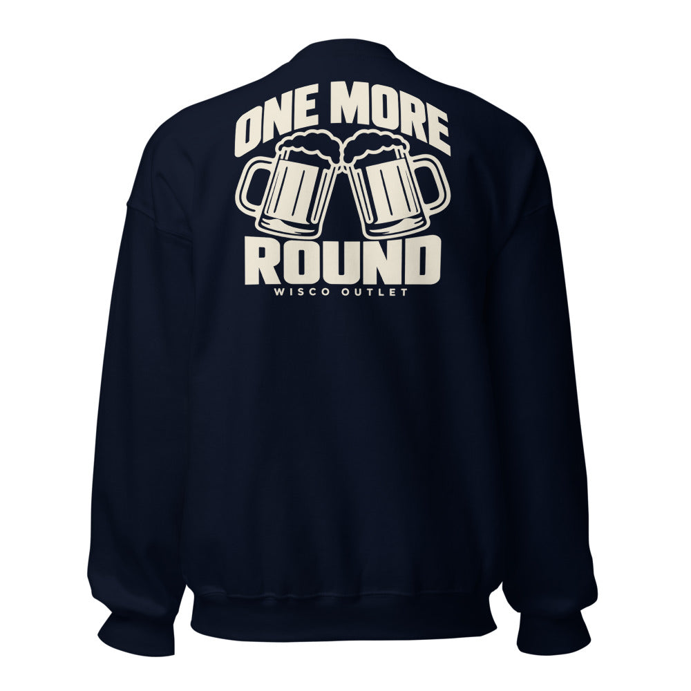 One More Round — Crewneck Sweatshirt — Navy — back