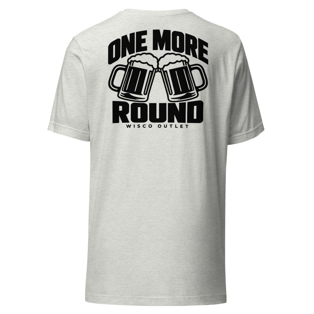 One More Round — T-Shirt — Ash — back