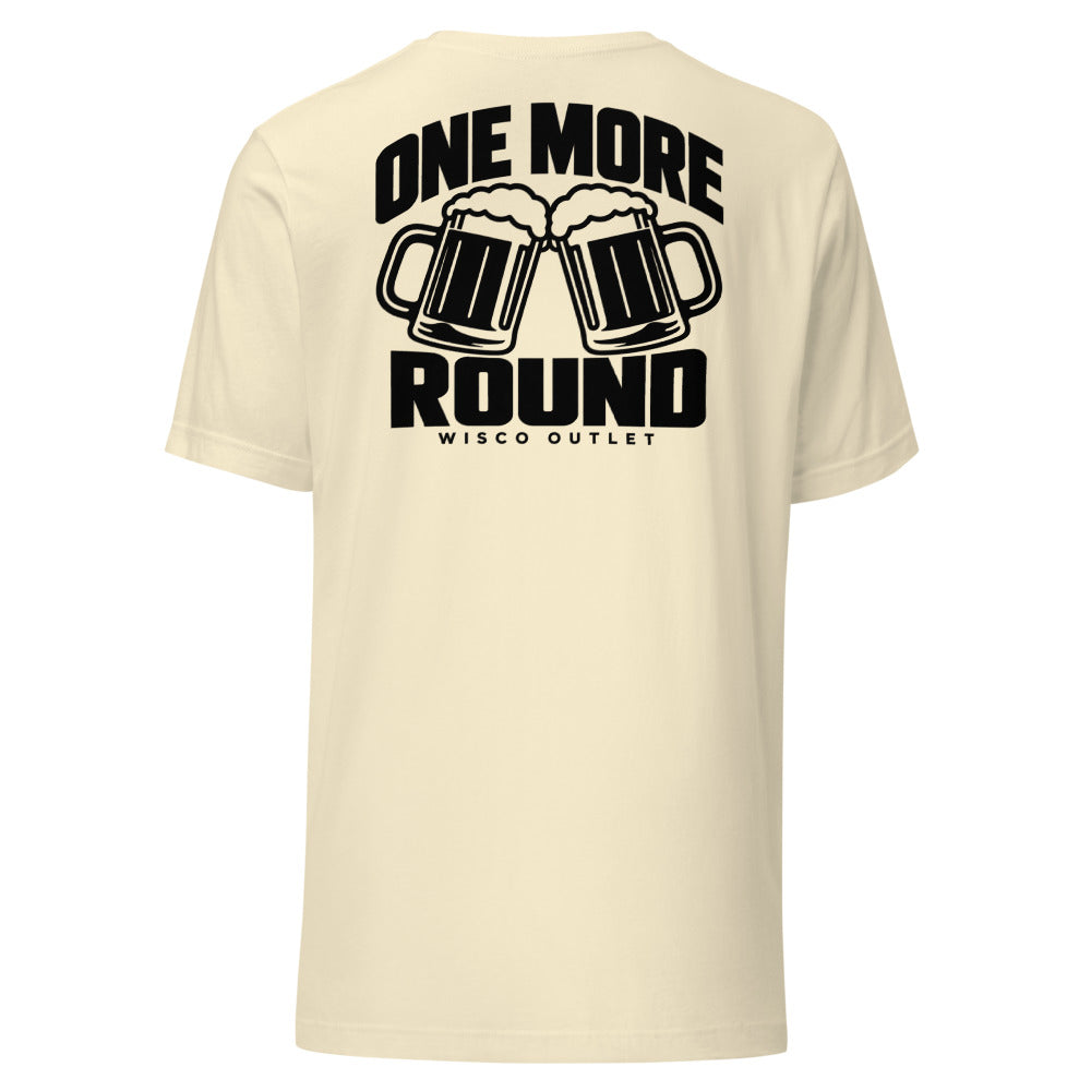 One More Round — T-Shirt — Natural — back