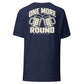 One More Round — T-Shirt — Navy — back