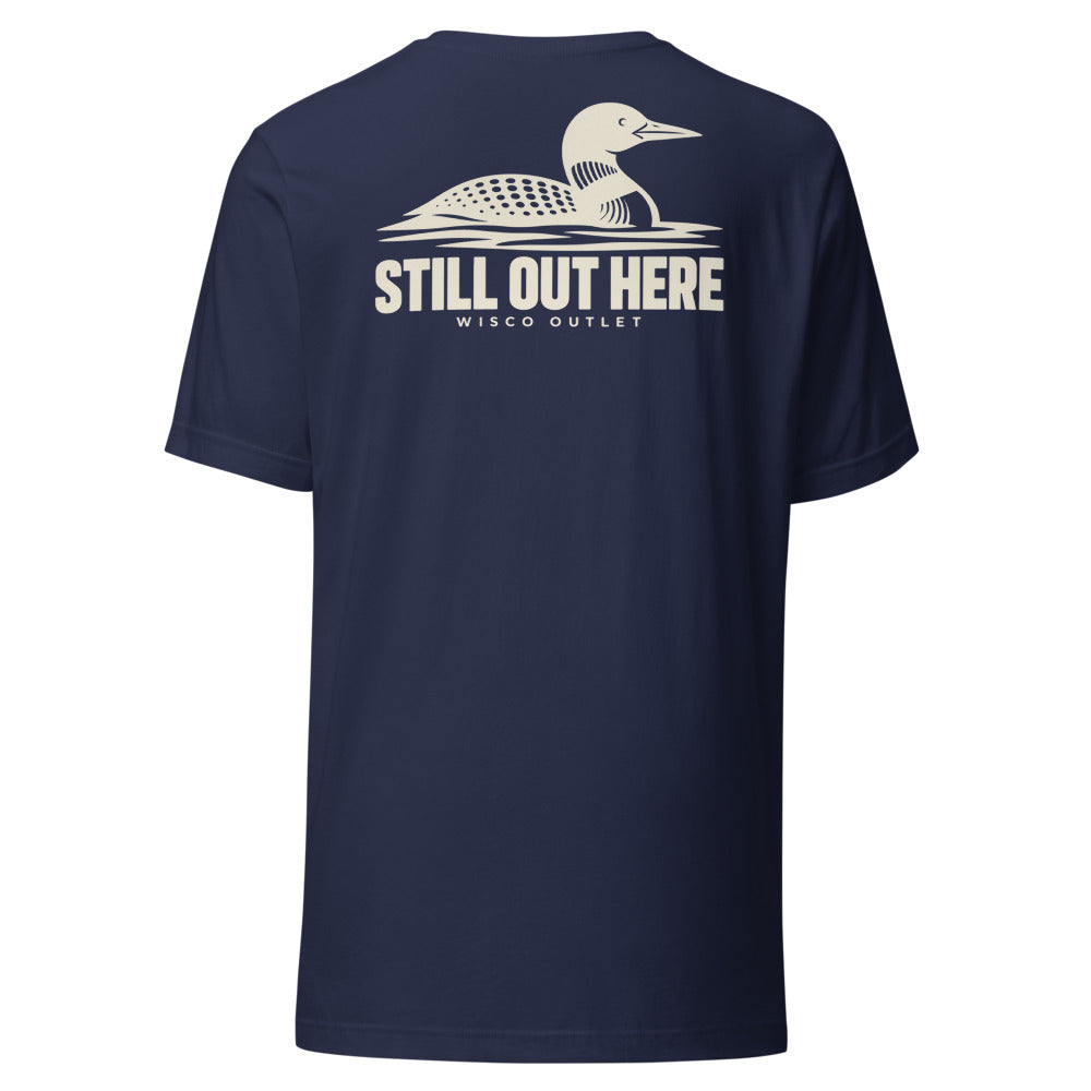 Still Out Here — T-Shirt — Navy — back