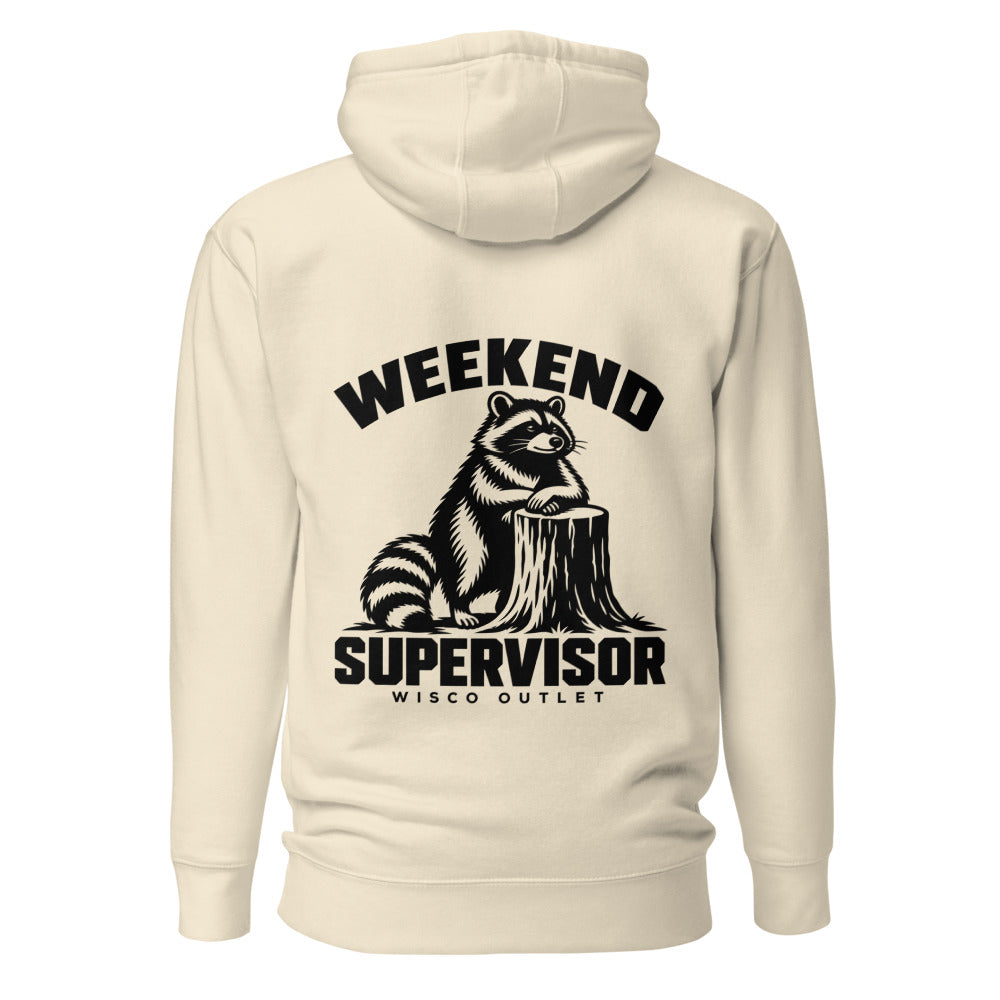 Weekend Supervisor — Hoodie — Bone — back