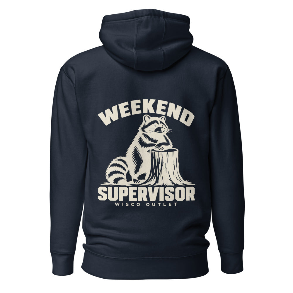 Weekend Supervisor — Hoodie — Navy Blazer — back