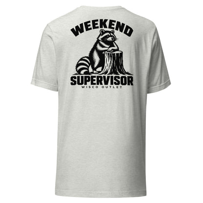 Weekend Supervisor — T-Shirt — Ash — back