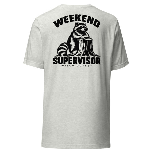 Weekend Supervisor — T-Shirt — Ash — back