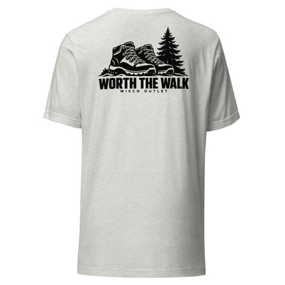 Worth the Walk — T-Shirt — Ash — back