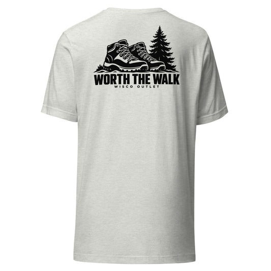 Worth the Walk — T-Shirt — Ash — back