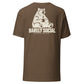 Barely Social T-Shirt — Heather Brown — back
