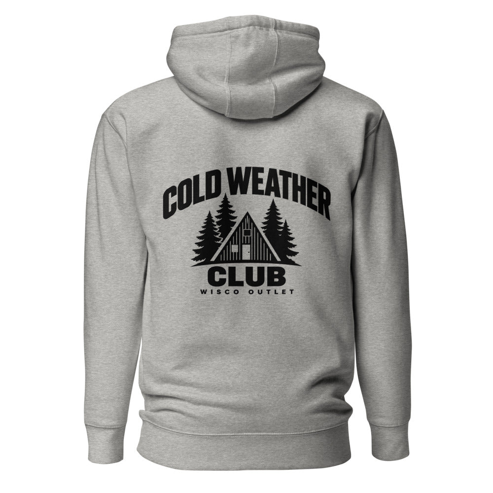 Cold Weather Club Hoodie — Carbon Grey — back