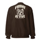 Friday at Five Crewneck Sweatshirt — Dark Chocolate — back