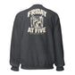 Friday at Five Crewneck Sweatshirt — Dark Heather — back