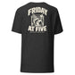 Friday at Five T-Shirt — Dark Grey Heather — back
