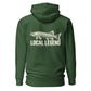 Local Legend Hoodie — Forest Green — back