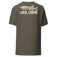 Local Legend T-Shirt — Army — back