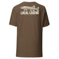Local Legend T-Shirt — Heather Brown — back