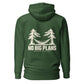 No Big Plans Hoodie — Forest Green — back