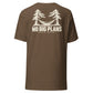 No Big Plans T-Shirt — Heather Brown — back
