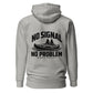No Signal, No Problem Hoodie — Carbon Grey — back