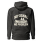 No Signal, No Problem Hoodie — Charcoal Heather — back