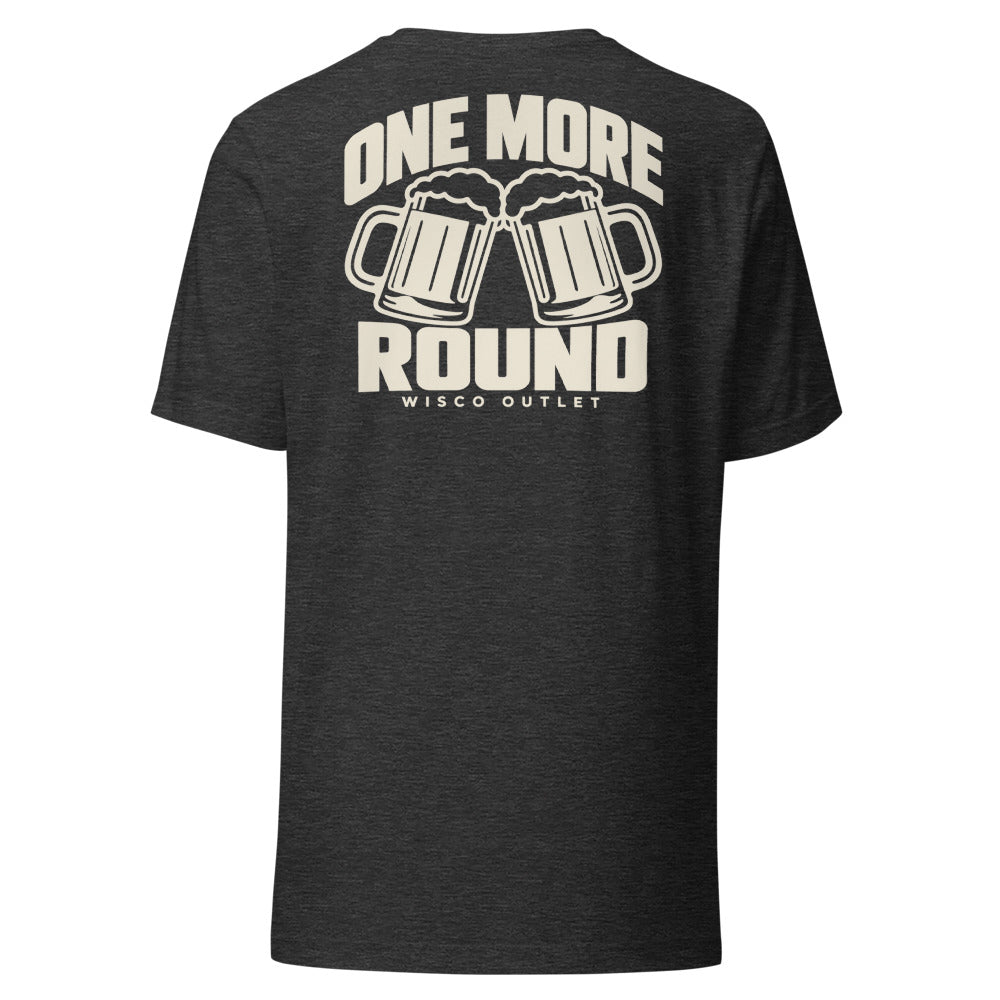 One More Round T-Shirt — Dark Grey Heather — back