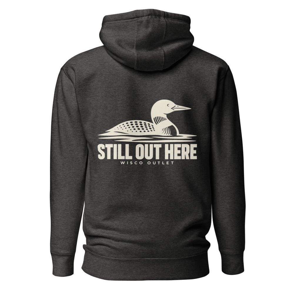 Still Out Here Hoodie — Charcoal Heather — back
