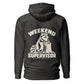 Weekend Supervisor Hoodie — Charcoal Heather — back
