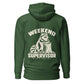 Weekend Supervisor Hoodie — Forest Green — back