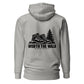 Worth the Walk Hoodie — Carbon Grey — back