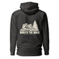 Worth the Walk Hoodie — Charcoal Heather — back
