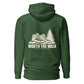 Worth the Walk Hoodie — Forest Green — back