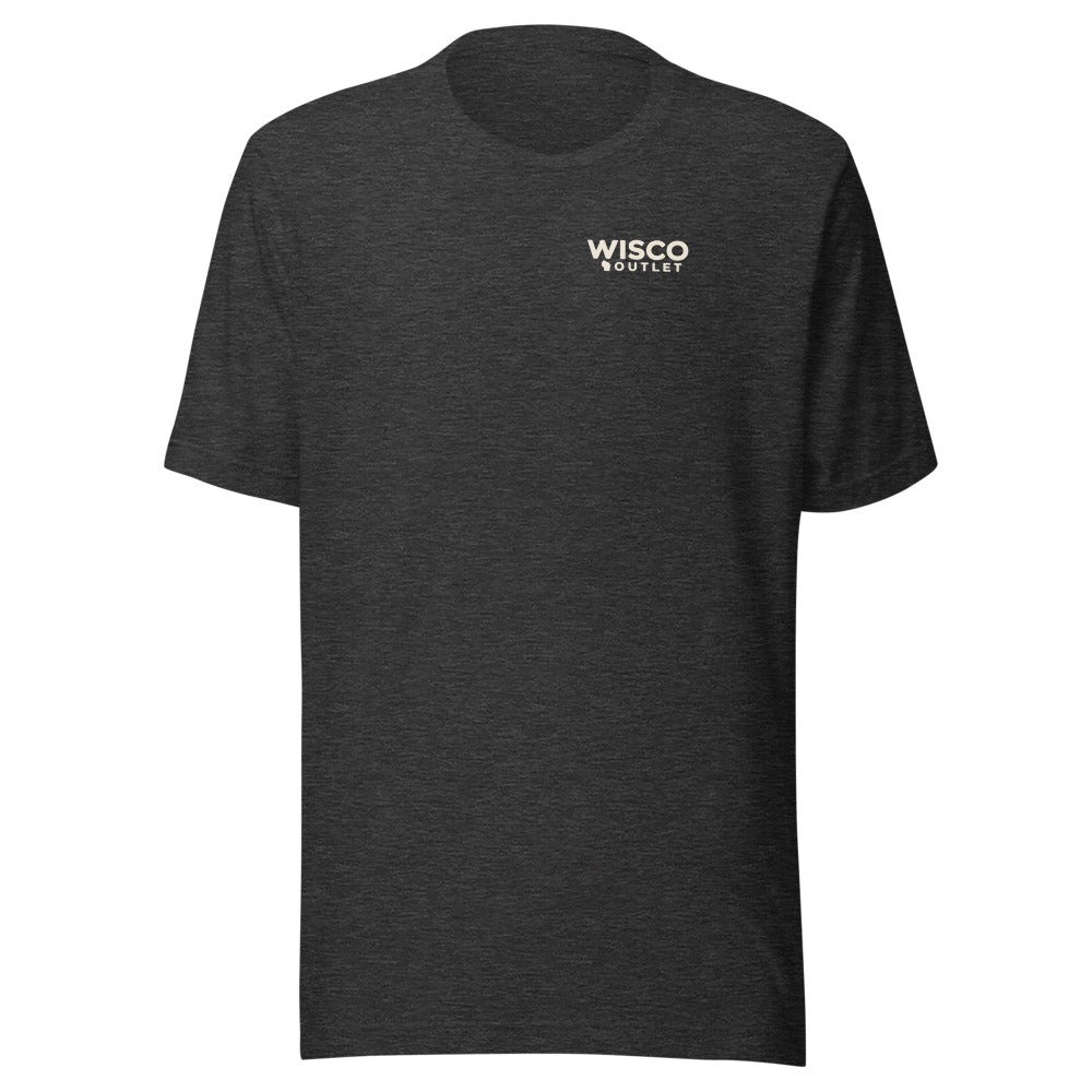 Brandy & Bad Decisions T-Shirt — Dark Grey Heather — front