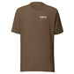 Wisco Outlet left-chest logo — tee — Heather Brown — front