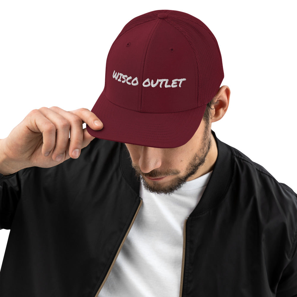 Wisco Outlet Letters Trucker Hat
