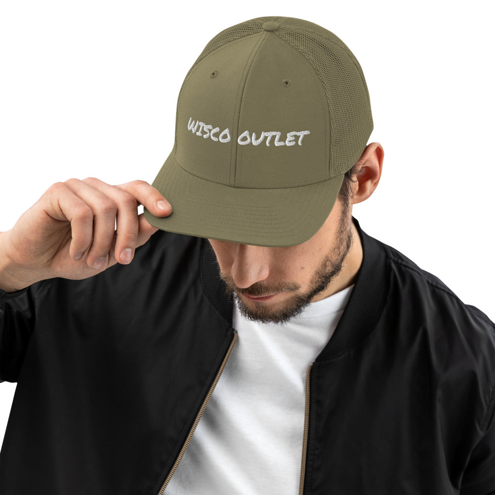 Wisco Outlet Letters Trucker Hat