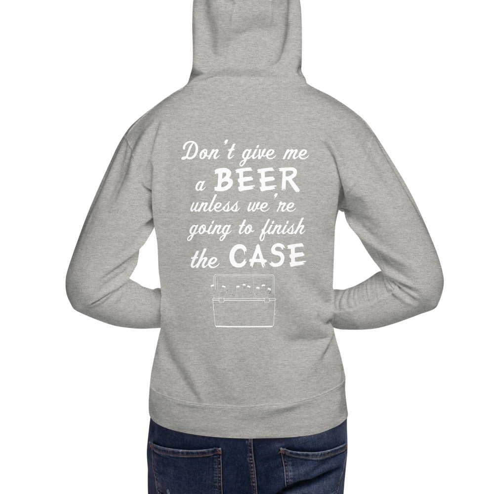 Wisco Outlet Don't Give Me A Beer Sweatshirt White Design
