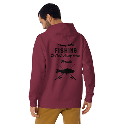 Wisco Outlet I Only Like Fishing Sweatshirt Black Design