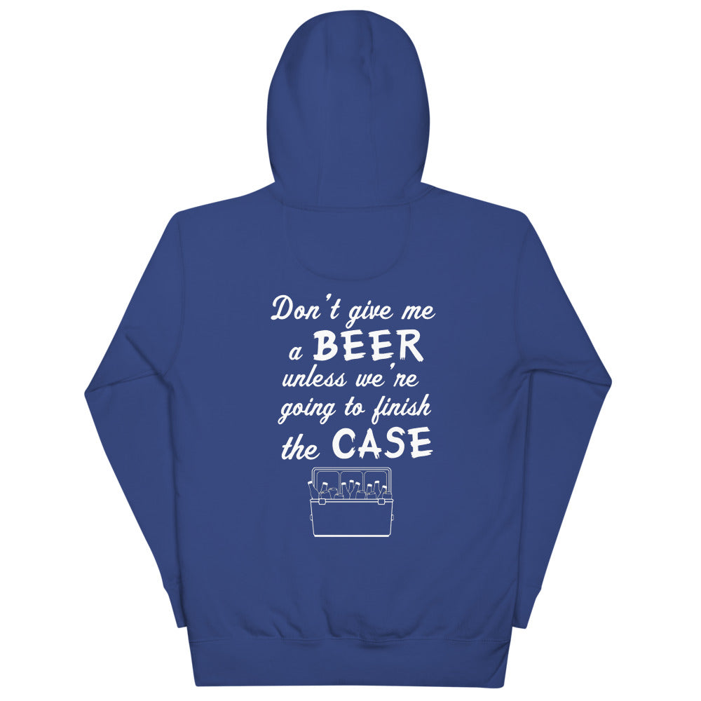 Wisco Outlet Don't Give Me A Beer Sweatshirt White Design
