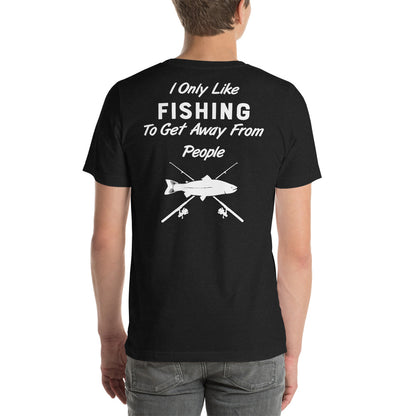 Wisco Outlet I Only Like Fishing T-Shirt White Design