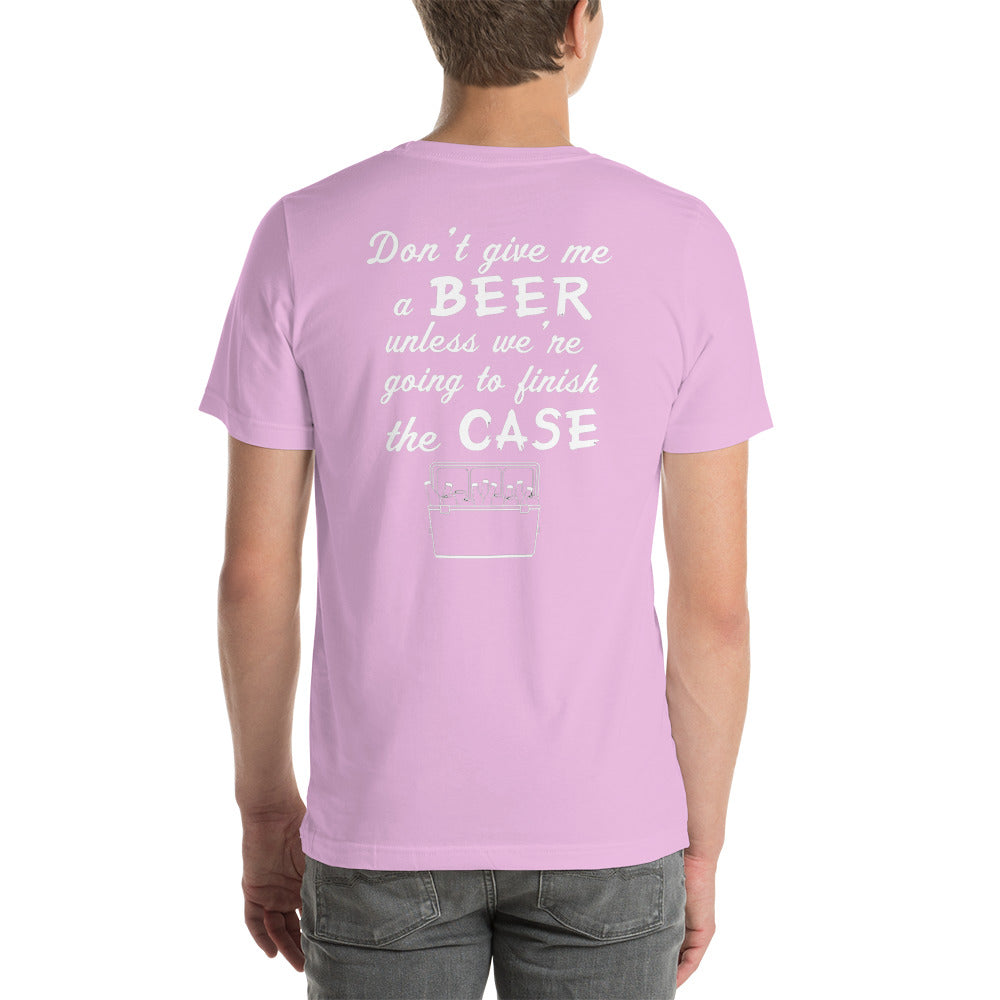 Wisco Outlet Don't Give Me A Beer T-Shirt White Design