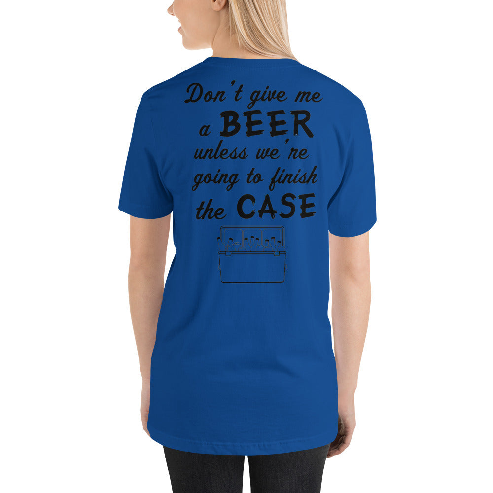 Wisco Outlet Don't Give Me A Beer T-Shirt Black Design